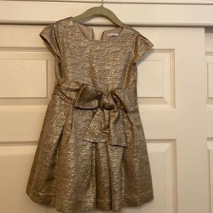 Gorgeous gold special occasion dress size 4T from Patachou